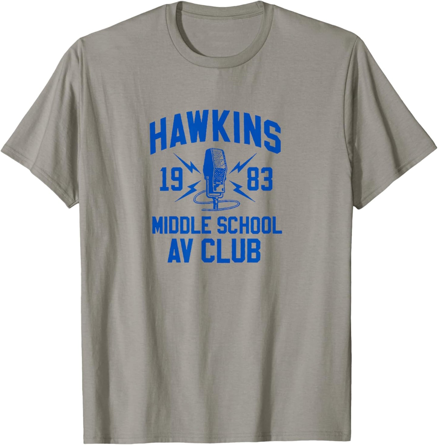 Stranger Things Hawkins Middle School AV Club , White T-Shirt - T-Shirt | Sand