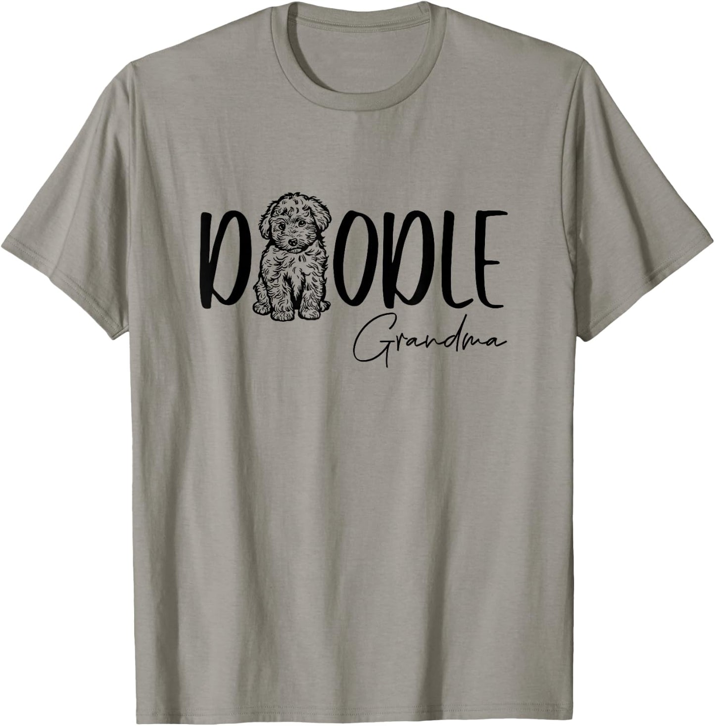 Doodle Grandma Cute Doodle Family Doodle Owner Nana Mimi T-Shirt - T-Shirt | Sand