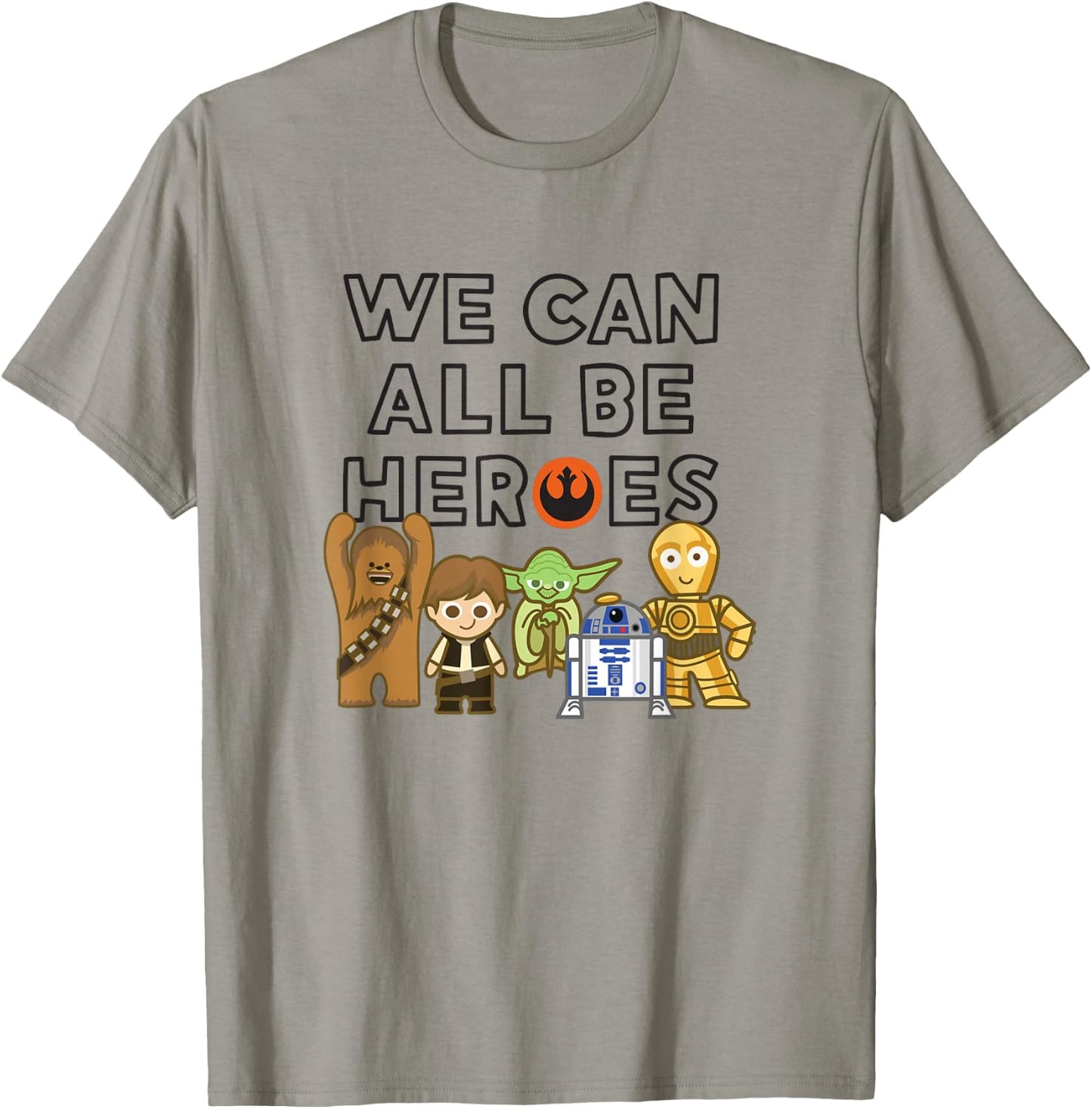 Star Wars Group Shot We Can Be Heroes Cute Rebels Chibi T-Shirt - T-Shirt | Sand