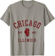 Chicago Illinois Est 1837 Vintage Style T-Shirt - T-Shirt | Sand