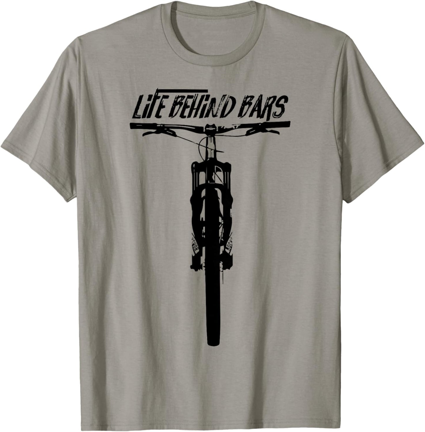 Life Behind Bars Bicycle Pun T-Shirt - T-Shirt | Sand