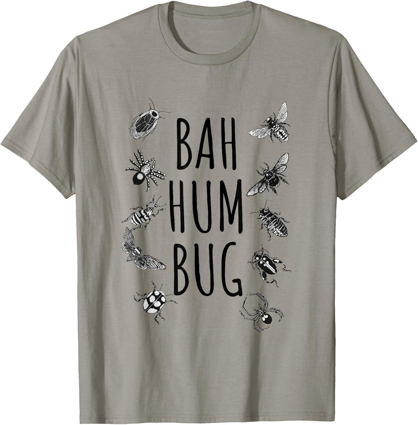 Bah Hum Bug Funny Entomology Christmas T-Shirt - T-Shirt | Sand