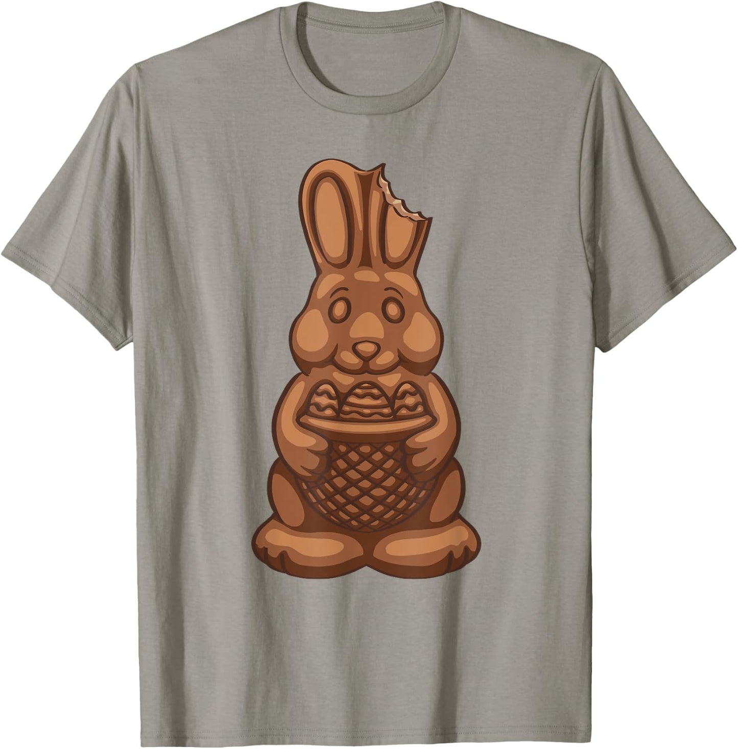 Chocolate Easter Bunny Funny Cute Chocolate Bunny T-Shirt - T-Shirt | Sand