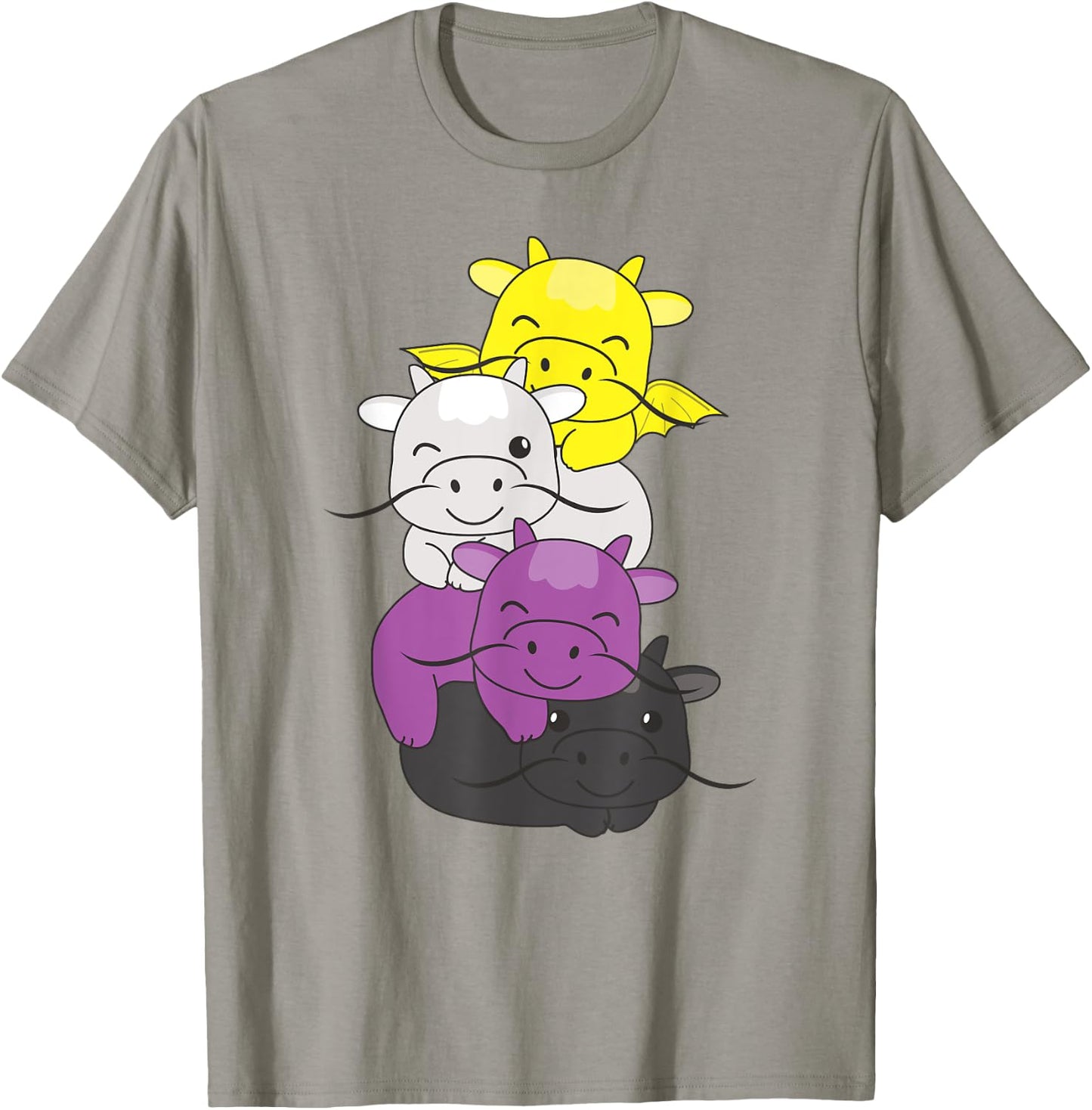 Nonbinary Flag Pride Month Lgbtq Nonbinary Dragon T-Shirt - T-Shirt | Sand