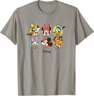 Mickey & Friends - Characters Heads T-Shirt - T-Shirt | Sand