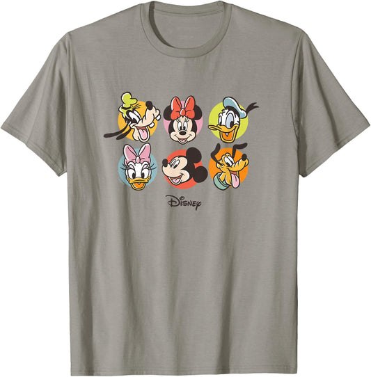 Mickey & Friends - Characters Heads T-Shirt - T-Shirt | Sand