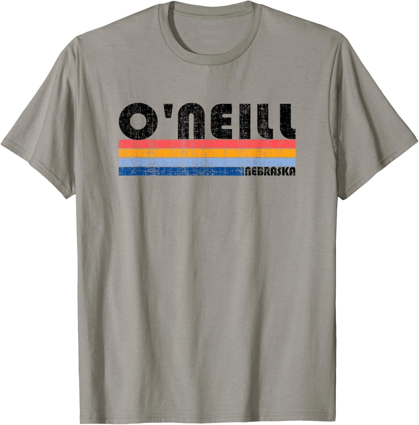 Vintage 70s 80s Style O'Neill, NE , gray T-Shirt - T-Shirt | Sand
