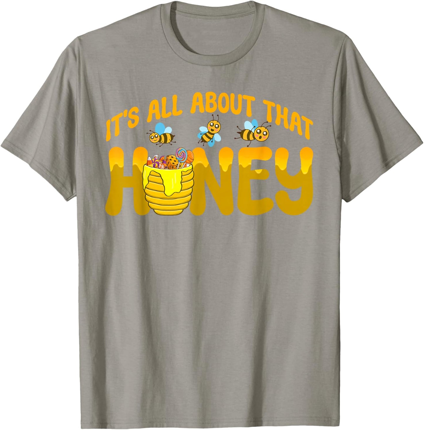 Honey Pot Costume It's All About That Honey Honey Jar T-Shirt - T-Shirt | Sand