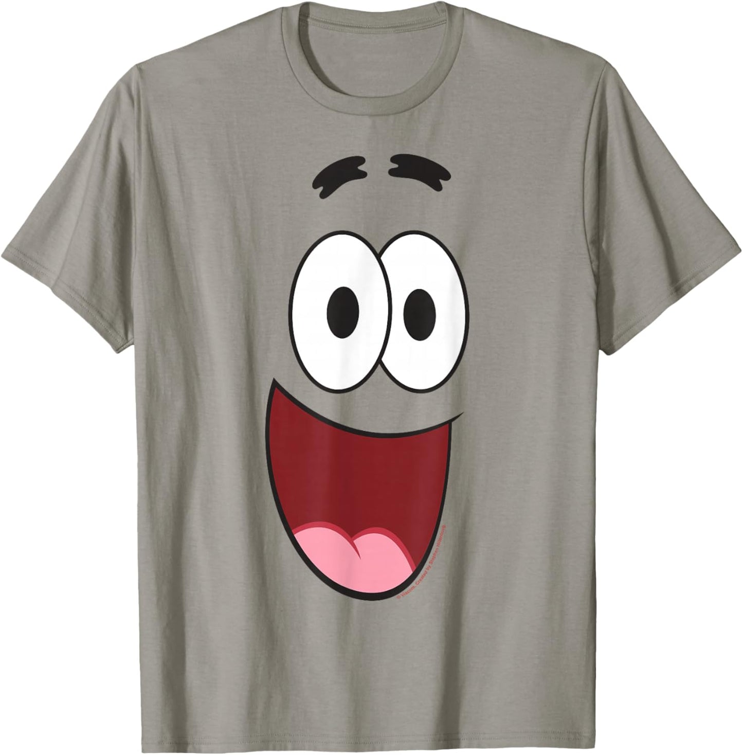 Spongebob Squarepants Halloween Patrick Smiling Face Costume T-Shirt - T-Shirt | Sand