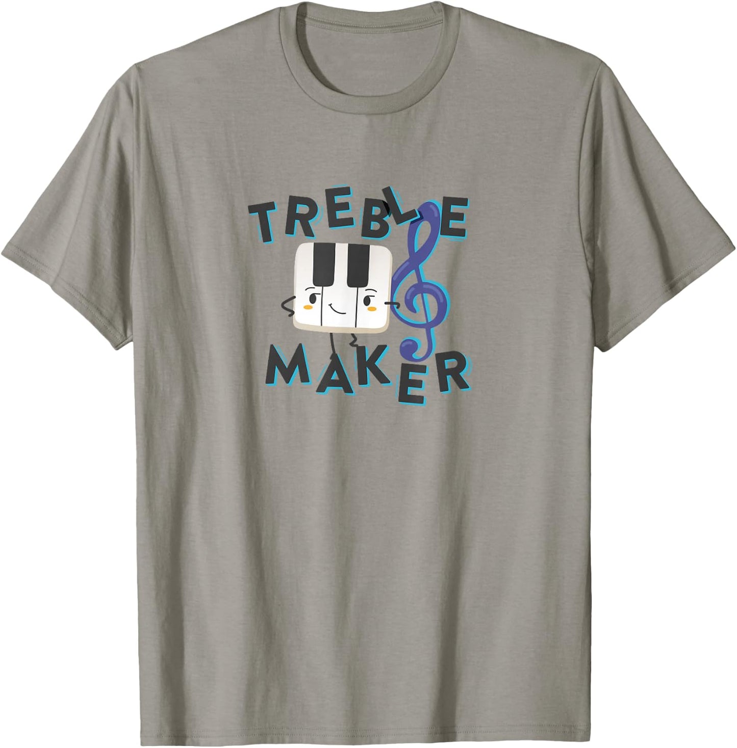 Treble Maker Piano Pun T-Shirt - T-Shirt | Sand