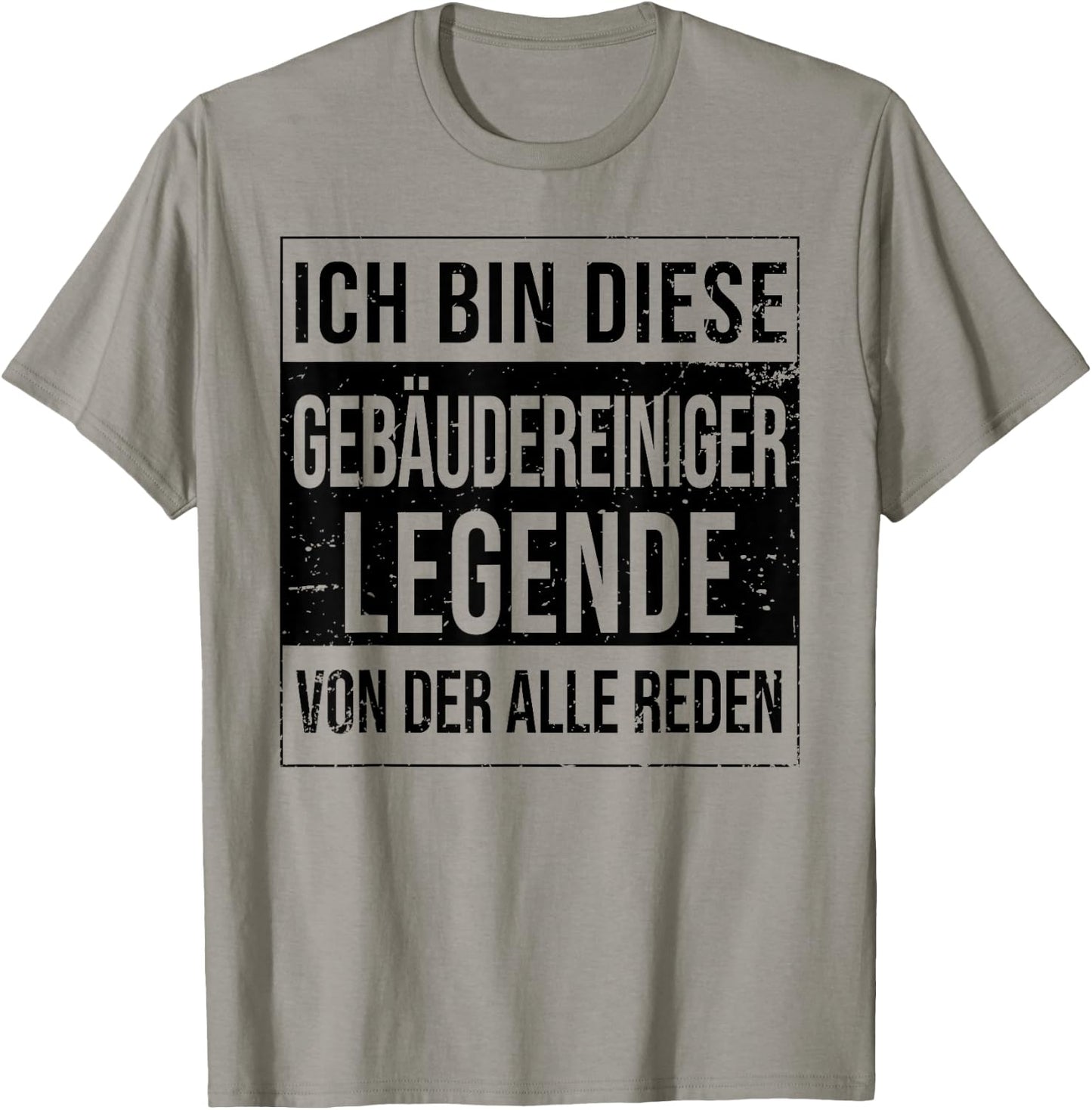 Reinigungskraft Geburtstag geboren Legende Gebäudereiniger T-Shirt - T-Shirt | Sand
