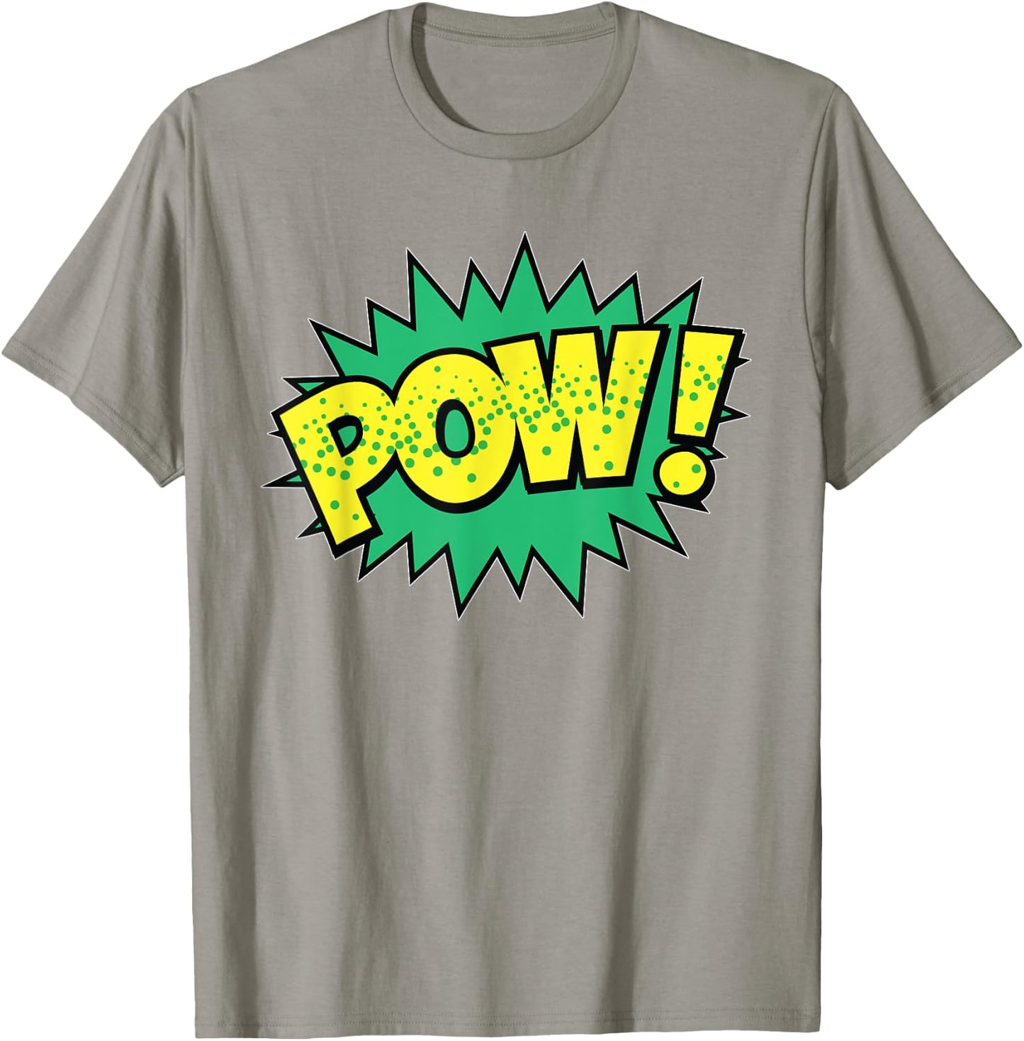 POW! Vintage Superhero Comic Book Sound Effect T-Shirt - T-Shirt | Sand
