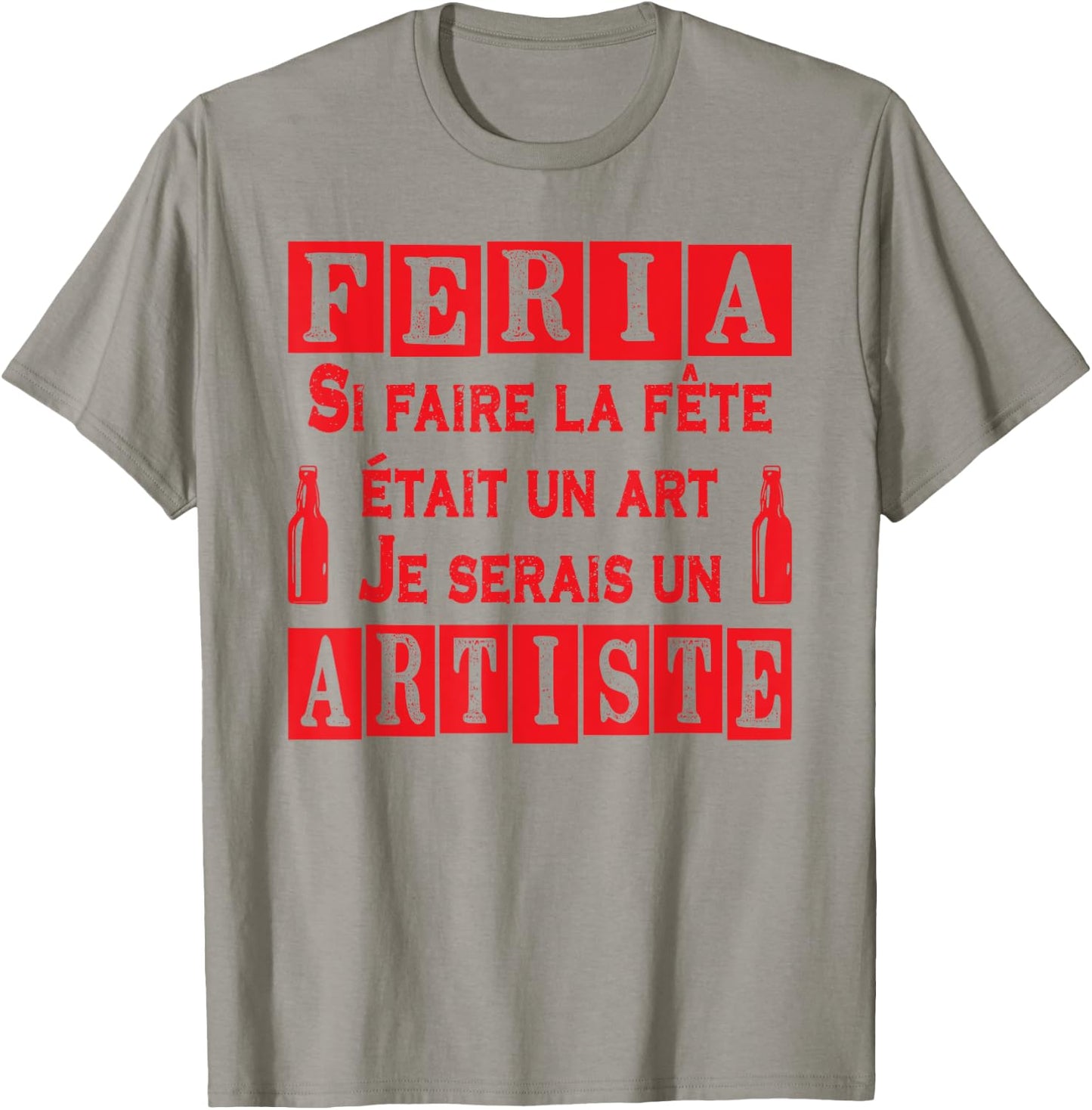 Feria Artiste de l'Apéro sans Moderation Basque Country Tapas , white, S T-Shirt - T-Shirt | Sand