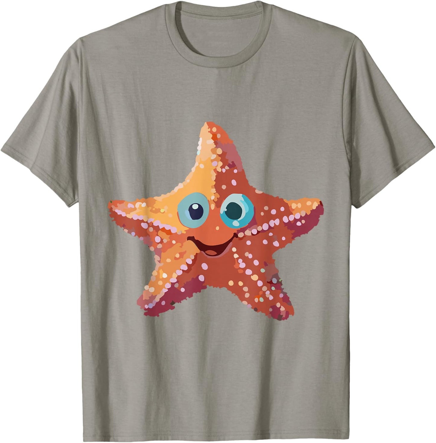 Starfish Orange with Face T-Shirt - T-Shirt | Sand