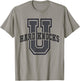 Funny University HARD KNOCKS Life College Mom Cheerleading T-Shirt - T-Shirt | Sand