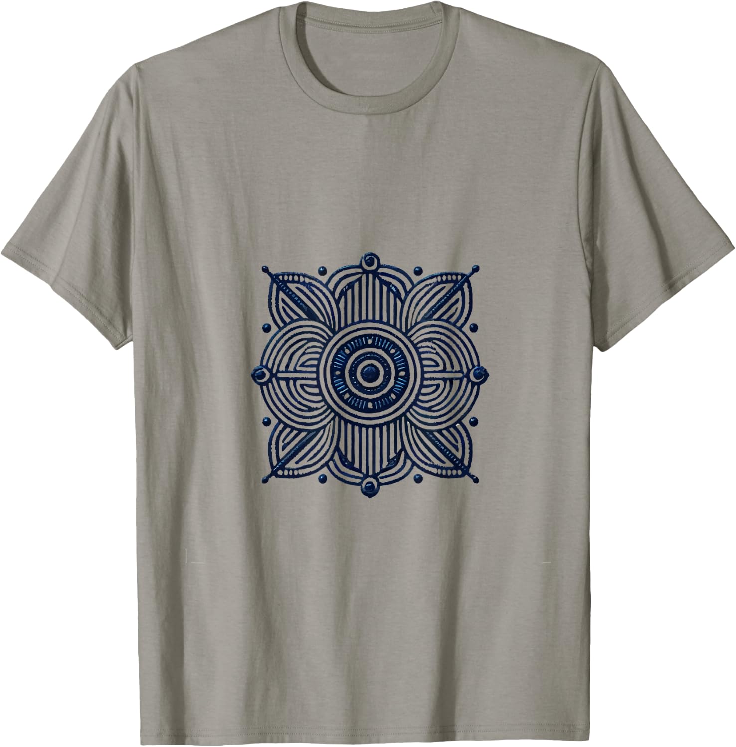 Motif floral géométrique avec détails symétriques T-Shirt - T-Shirt | Sand