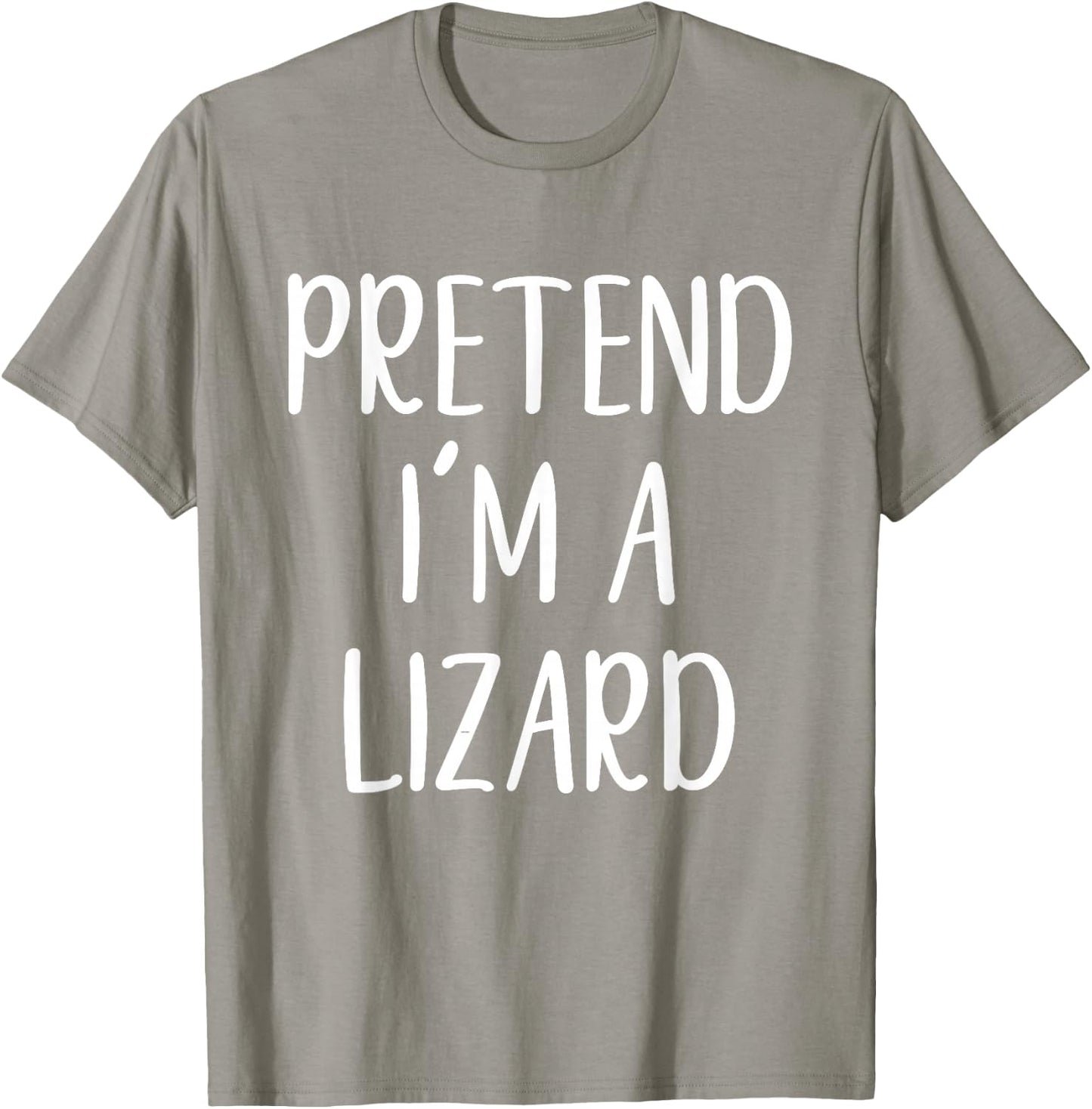 Pretend I'm A Lizard Costume Halloween Funny Easy Adult Kid T-Shirt - T-Shirt | Sand