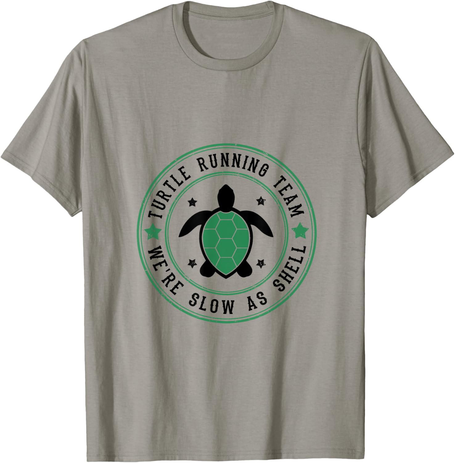 Turtle Running Team Funny Slow Runners T-Shirt - T-Shirt | Sand