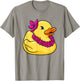Hawaiian Rubber Duck Flower Wreath T-Shirt - T-Shirt | Sand