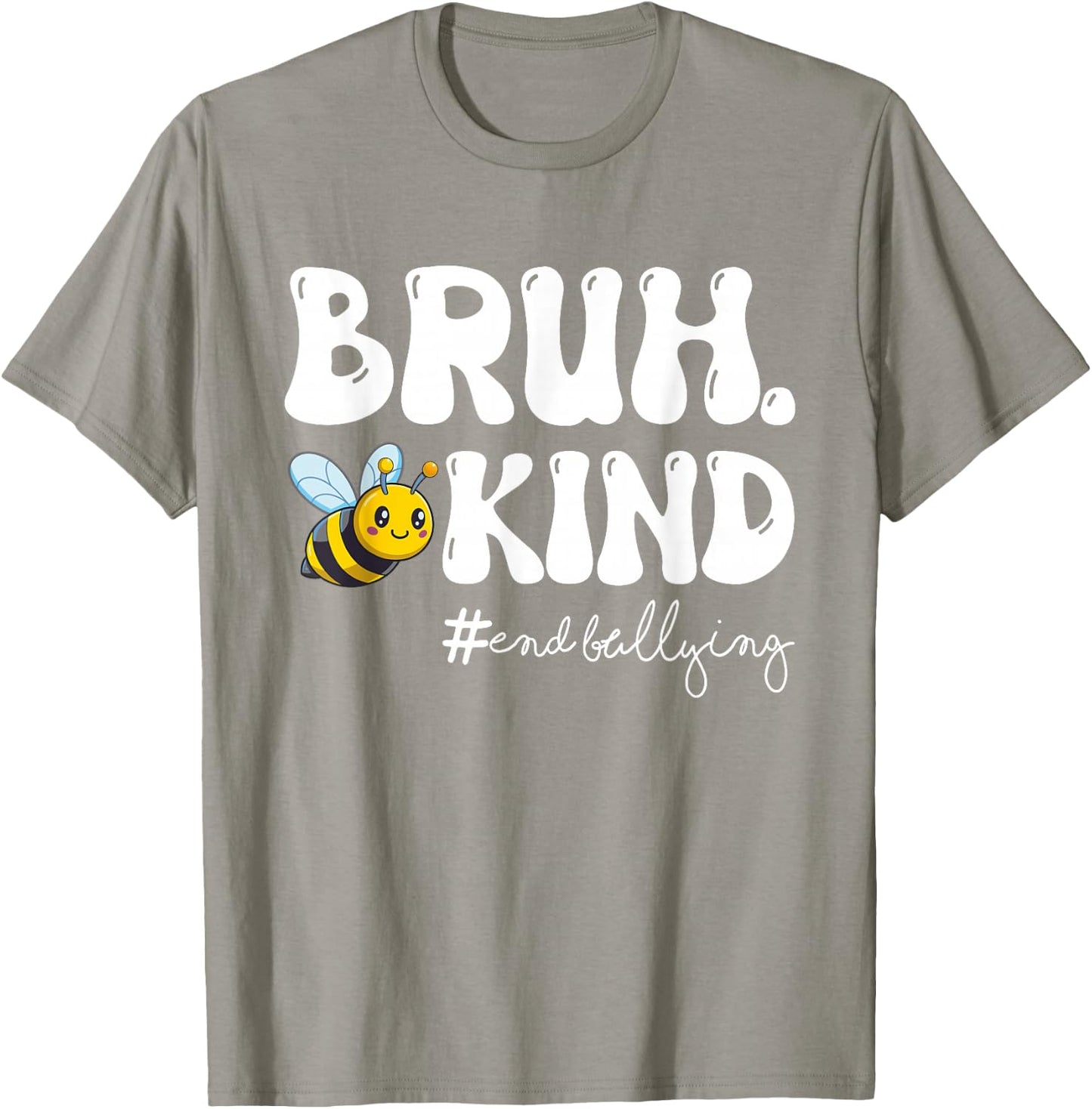 Be Kind Bruh Orange Anti Bullying Unity Day Bee Youth Kids T-Shirt - T-Shirt | Sand