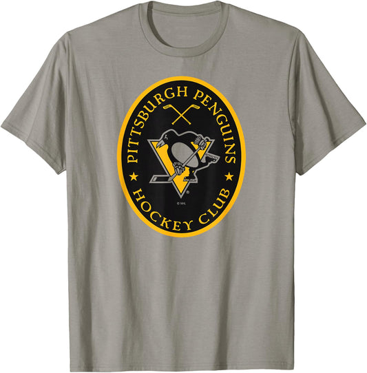 Pittsburgh Penguins Iconic White Officially Licensed T-Shirt - T-Shirt | Sand