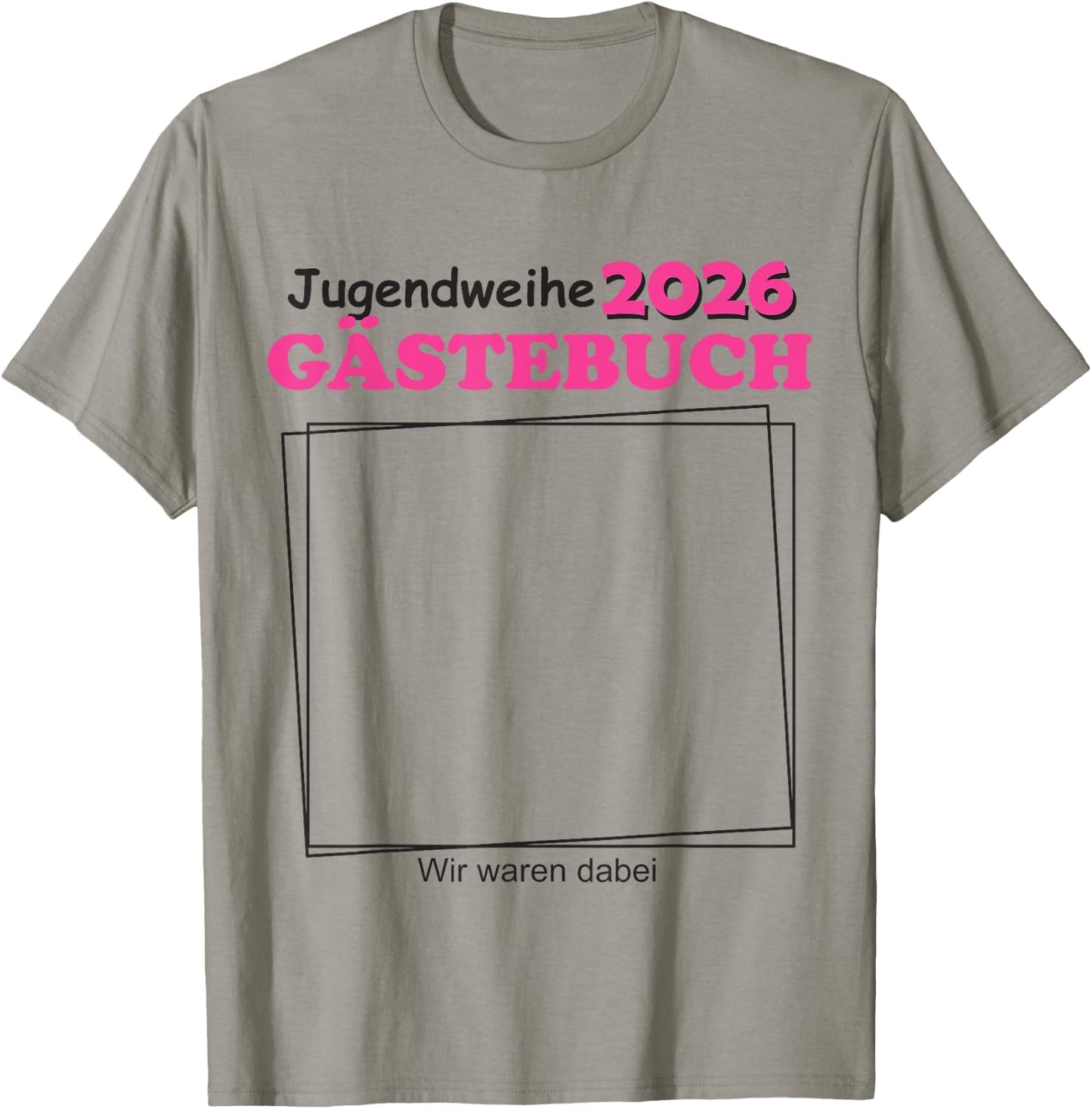 Jugendweihe 2026 Gästebuch für Jugendliche Jungen T-Shirt - T-Shirt | Sand