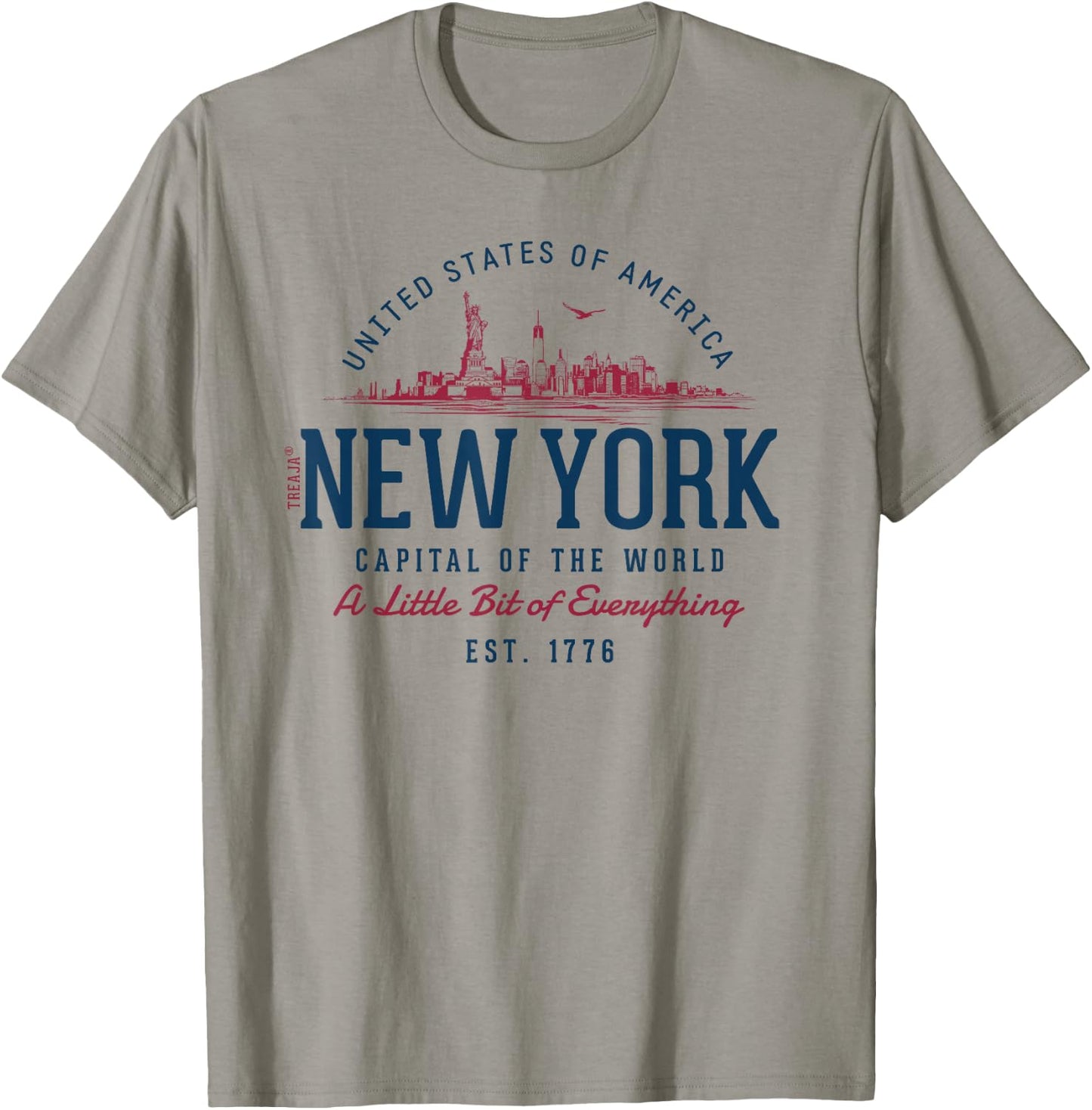 Vintage Look Retro Style United States New York , White T-Shirt - T-Shirt | Sand