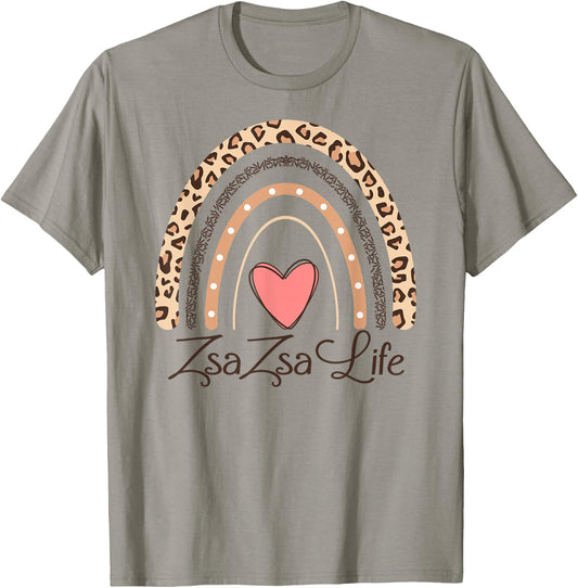 ZsaZsa Life Boho Rainbow Funny Grandma Zsa Zsa T-Shirt - T-Shirt | Sand