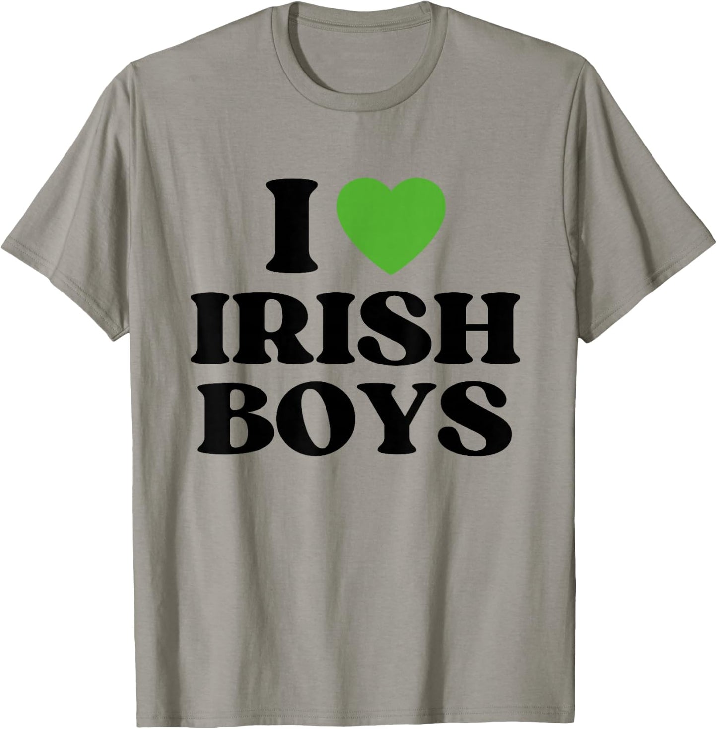 Funny I Love Irish Boys I Red Heart British Boys Irland T-Shirt - T-Shirt | Sand