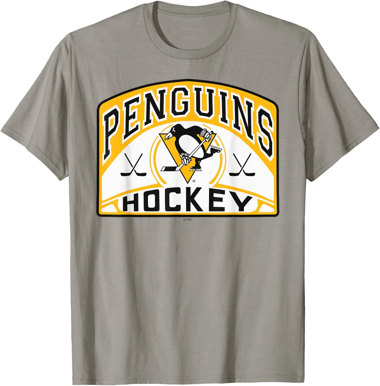 Pittsburgh Penguins Glide Gray Officially Licensed T-Shirt - T-Shirt | Sand