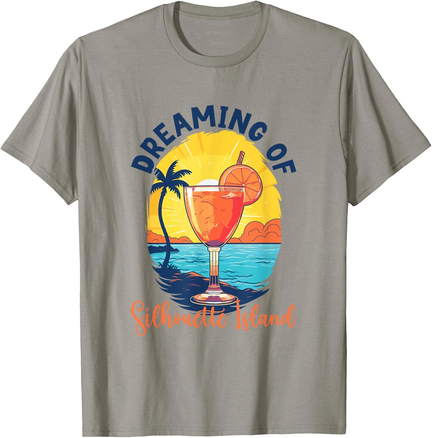 Träume von Silhouette Island T-Shirt - T-Shirt | Sand