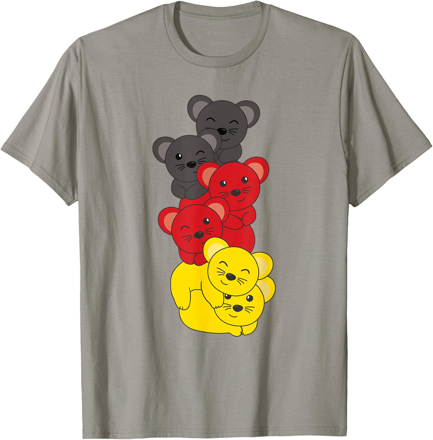 Deutsche flagge Maus deutsch Deutschland Mäuse T-Shirt - T-Shirt | Sand