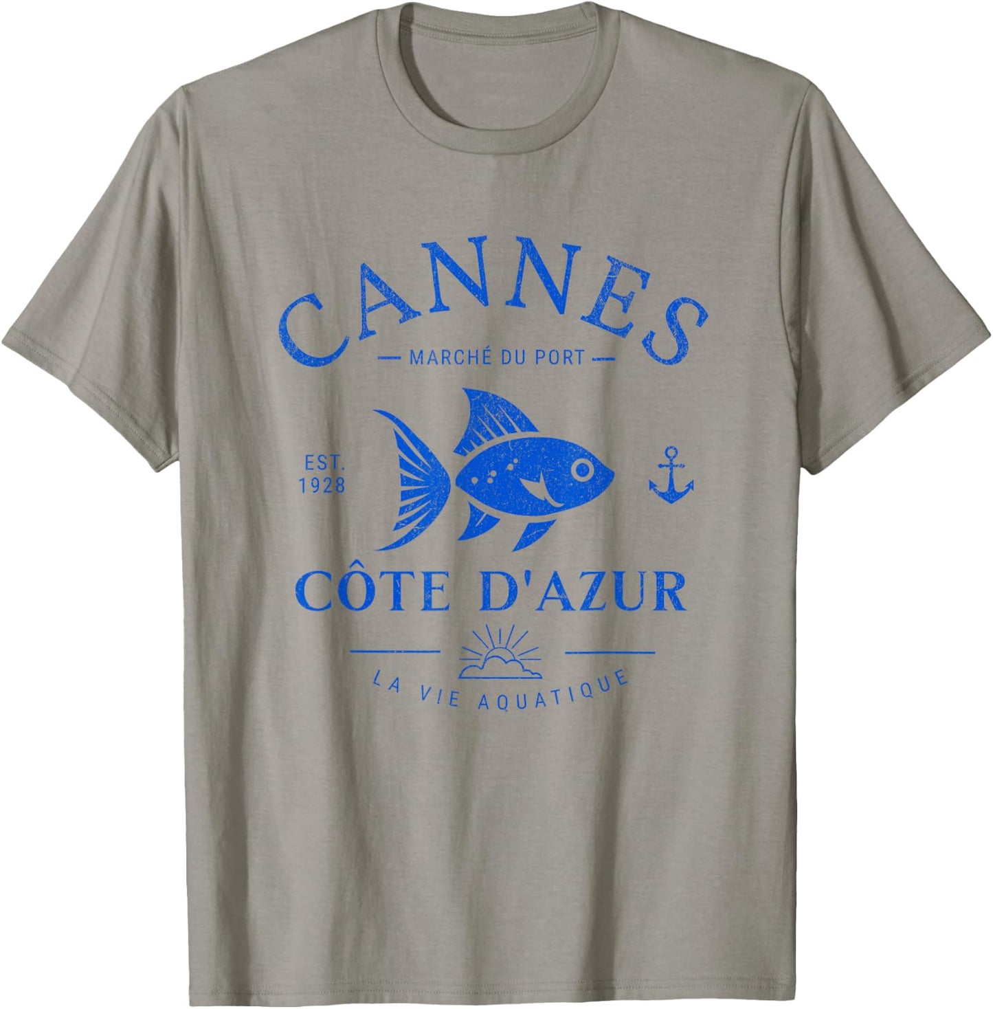 Vintage Cannes France Côte d'Azur Souvenir French Riviera T-Shirt - T-Shirt | Sand