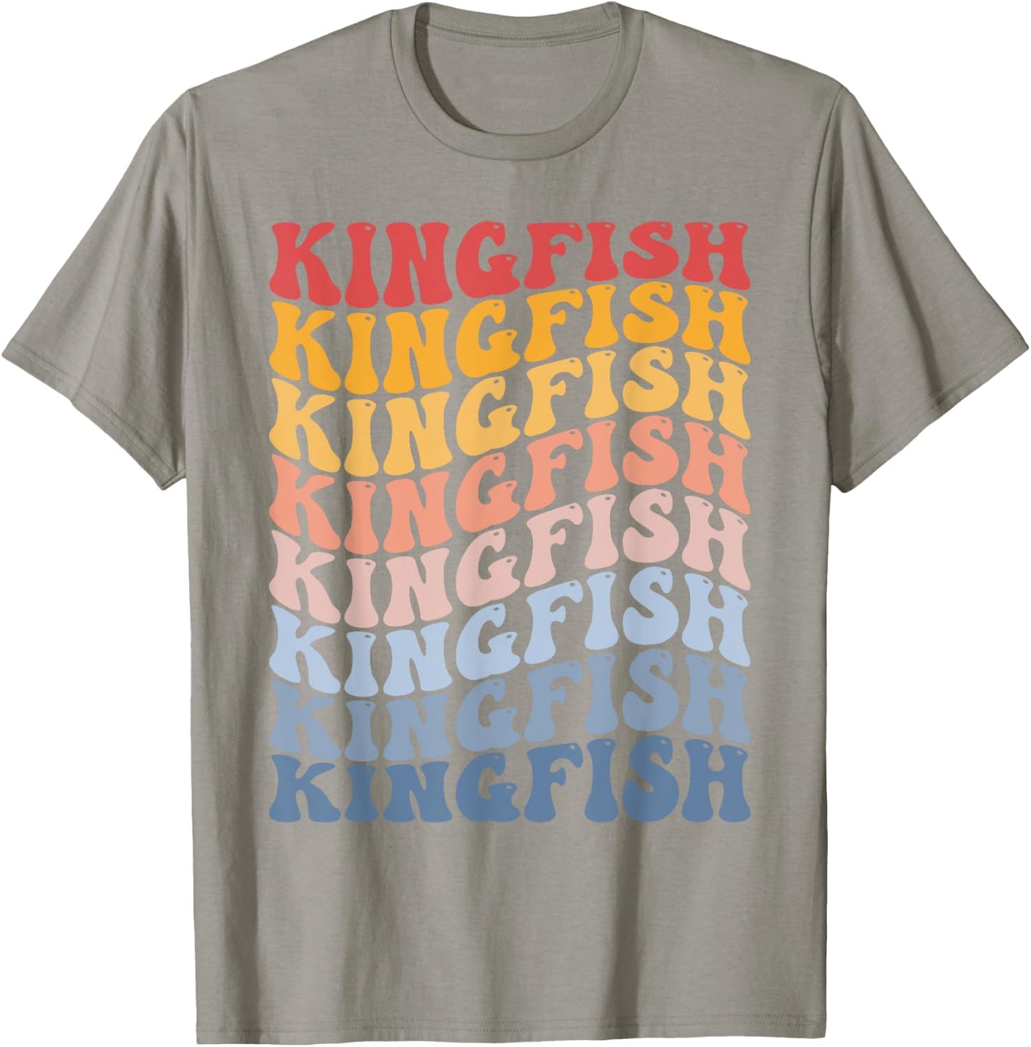 Kingfish Groovy Retro Fish T-Shirt - T-Shirt | Sand
