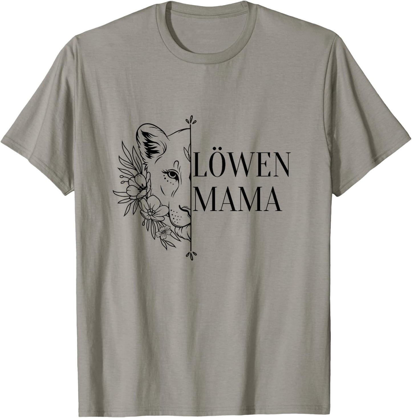 with German Text "Löwenmama Beste Mama Mutter" [German Language] T-Shirt - T-Shirt | Sand