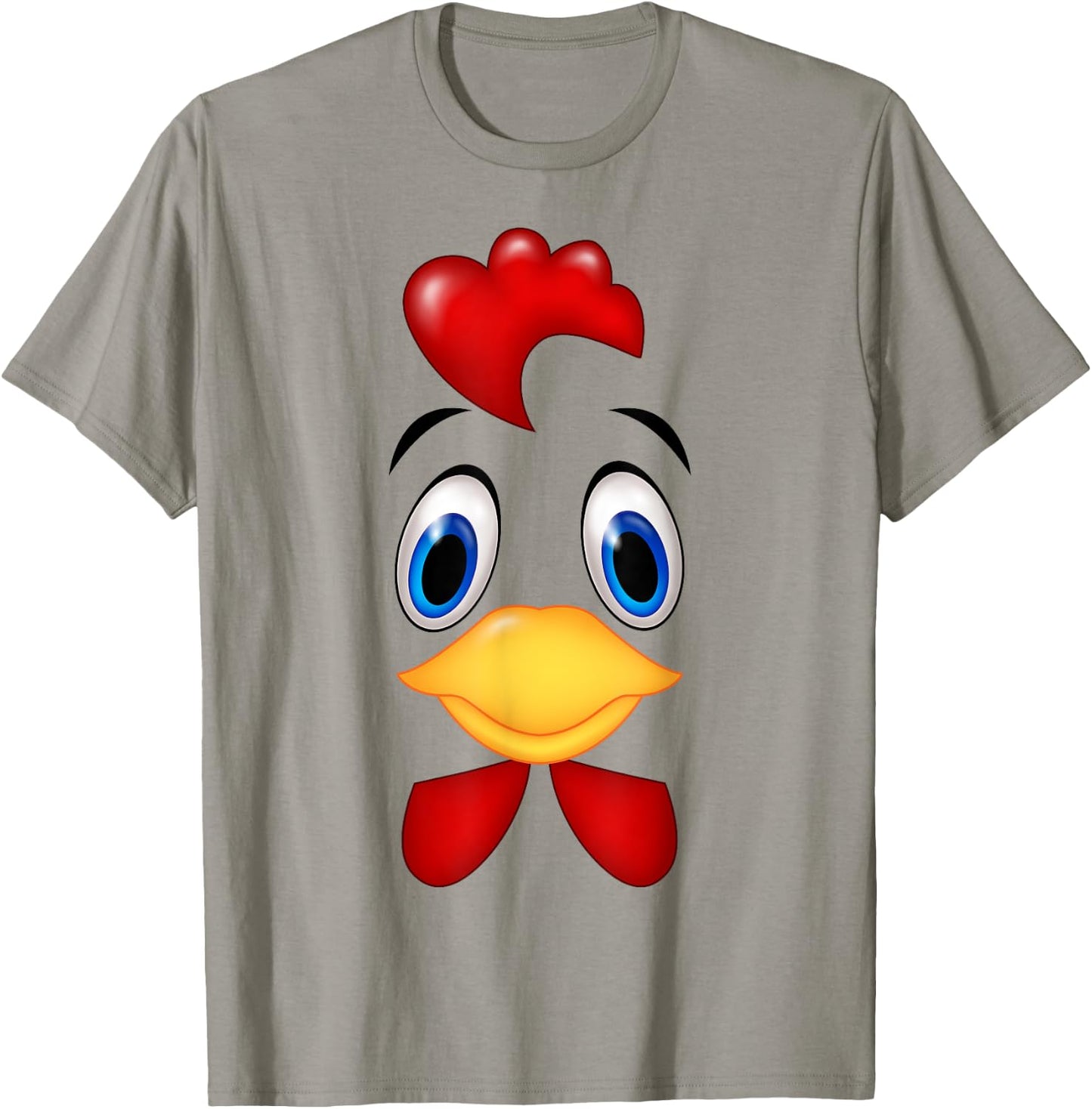 Funny Chicken Face Costume Happy Halloween Day Girls Boys T-Shirt - T-Shirt | Sand