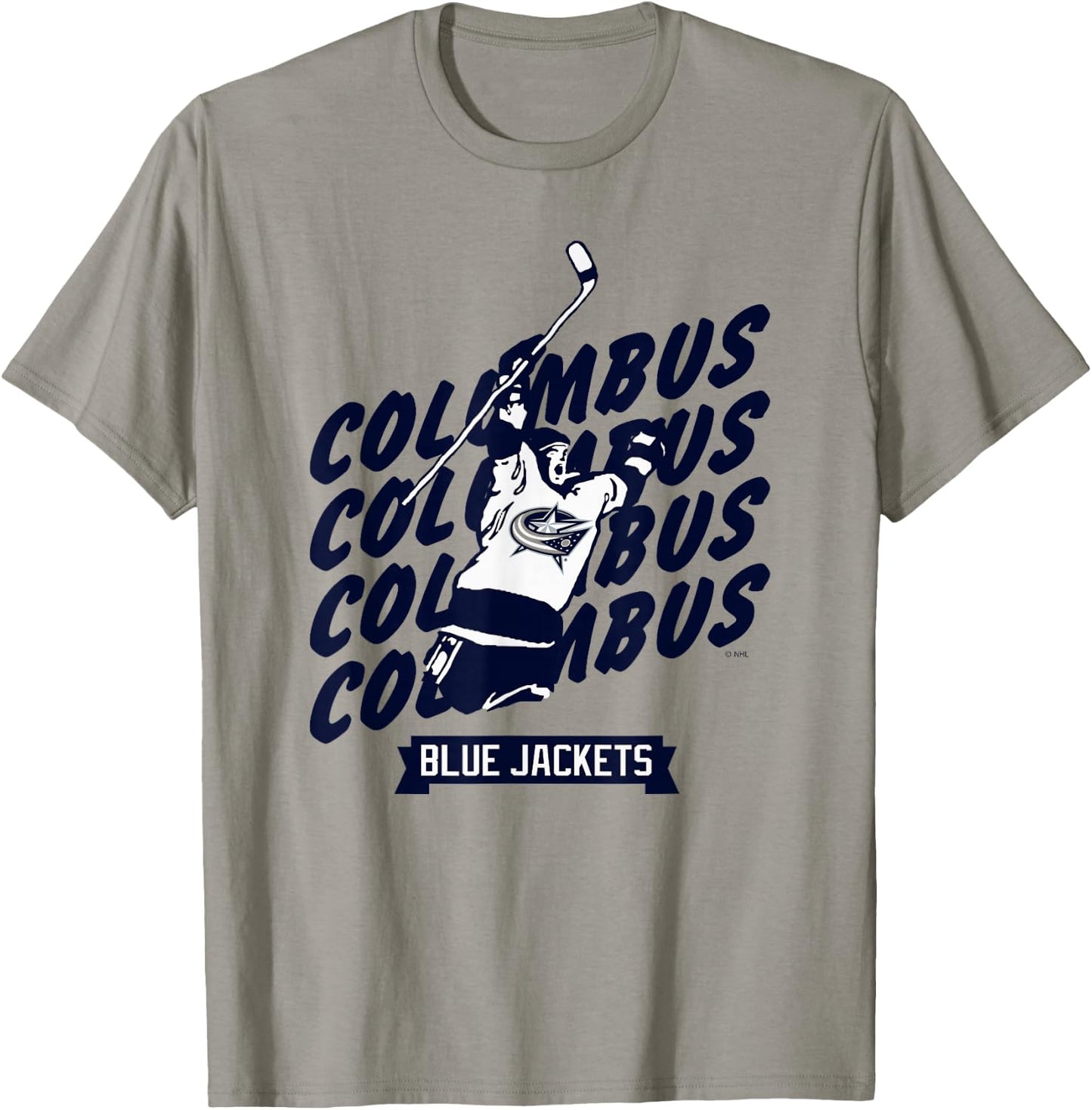 Columbus Blue Jackets Graffiti Red Officially Licensed T-Shirt - T-Shirt | Sand