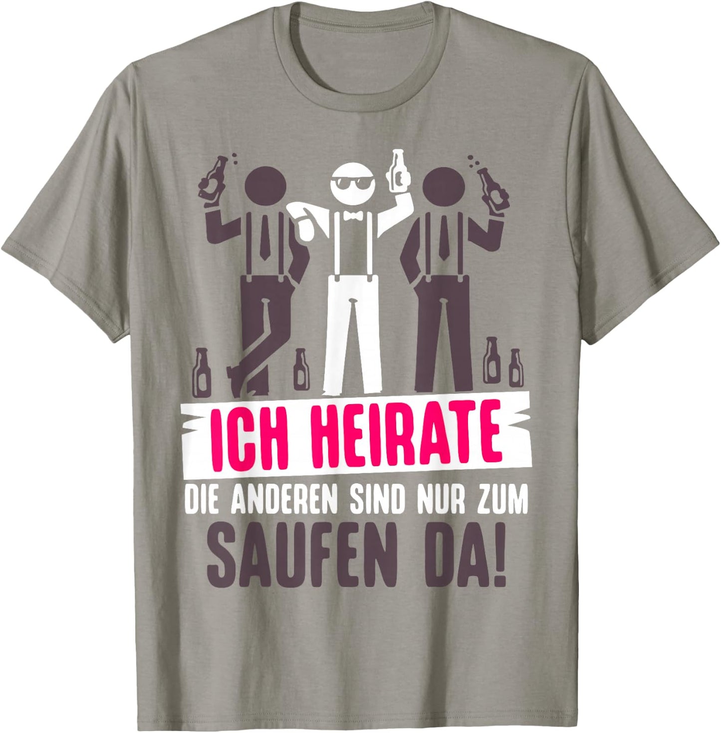 JGA Bräutigam Kostüm Poltern Junggesellenabschied T-Shirt - T-Shirt | Sand