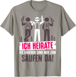 JGA Bräutigam Kostüm Poltern Junggesellenabschied T-Shirt - T-Shirt | Sand
