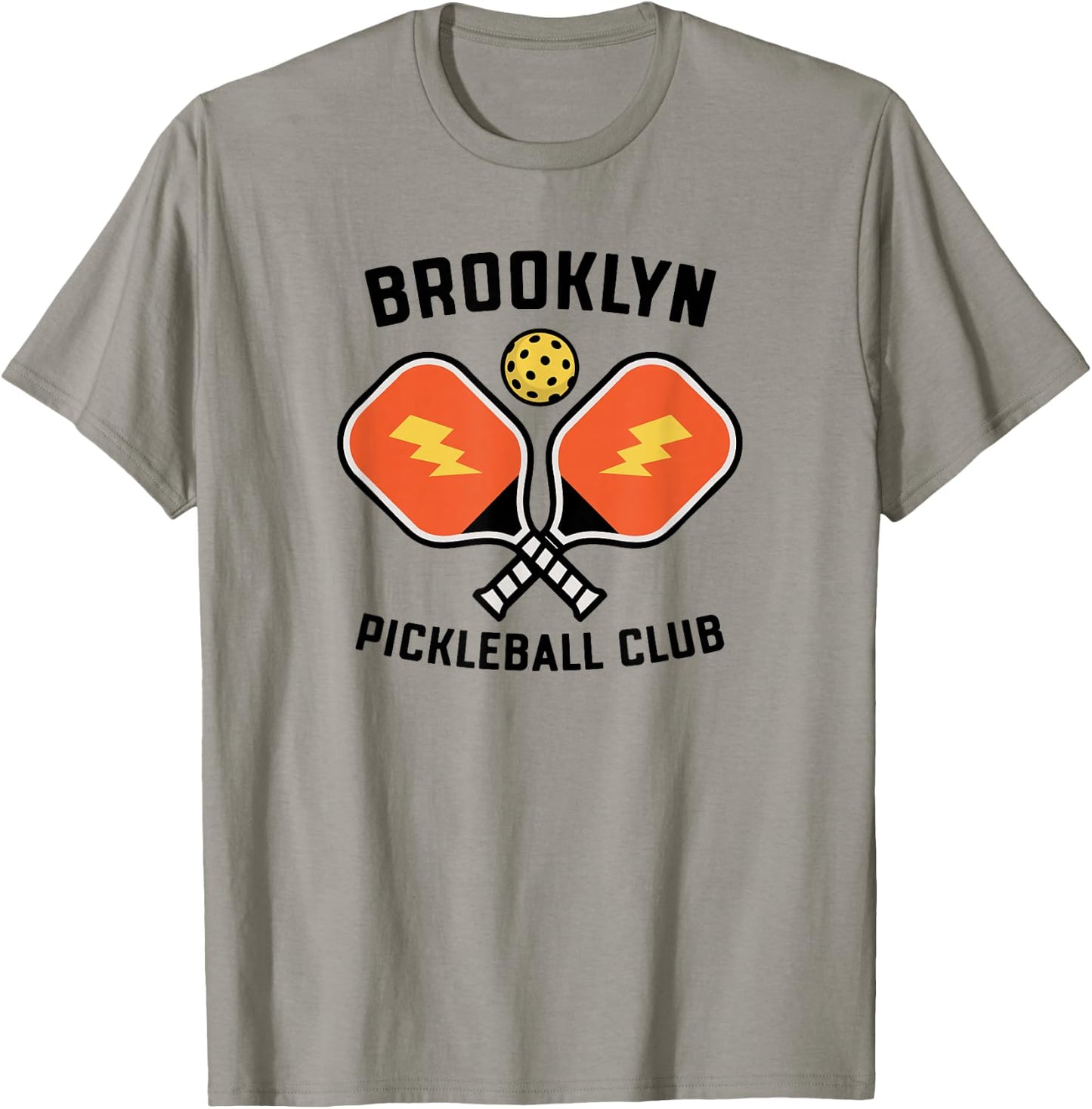 Brooklyn Pickleball Club Pickle Ball Team Retro T-Shirt - T-Shirt | Sand