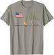 Patriotic American Flag Dog Lovers 4th of July T-Shirt - T-Shirt | Sand