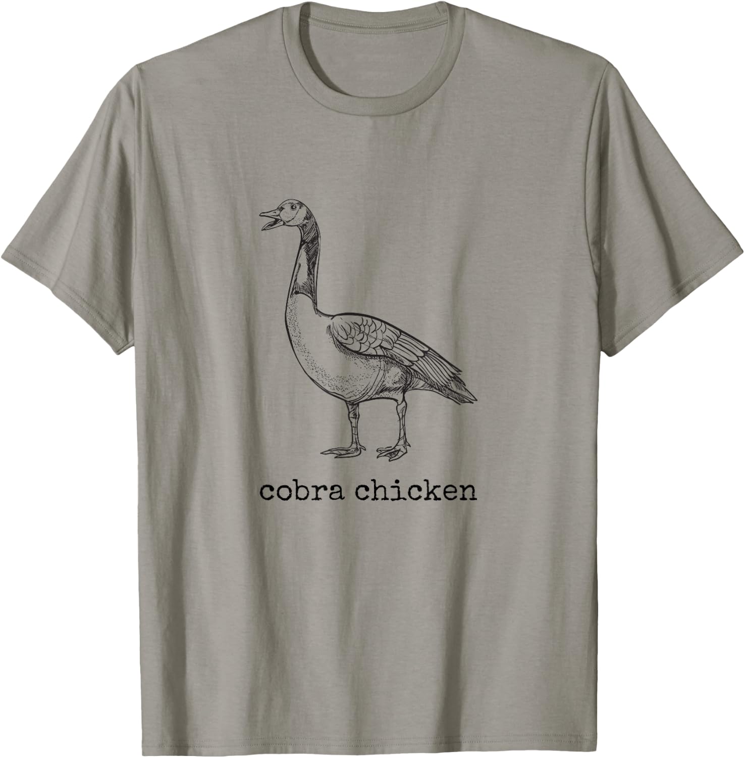 Cobra Chicken Funny Goose Wrong Animal Name Joke T-Shirt - T-Shirt | Sand