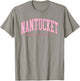Vintage Nantucket Island Retro Preppy Throwback Girls Women T-Shirt - T-Shirt | Sand