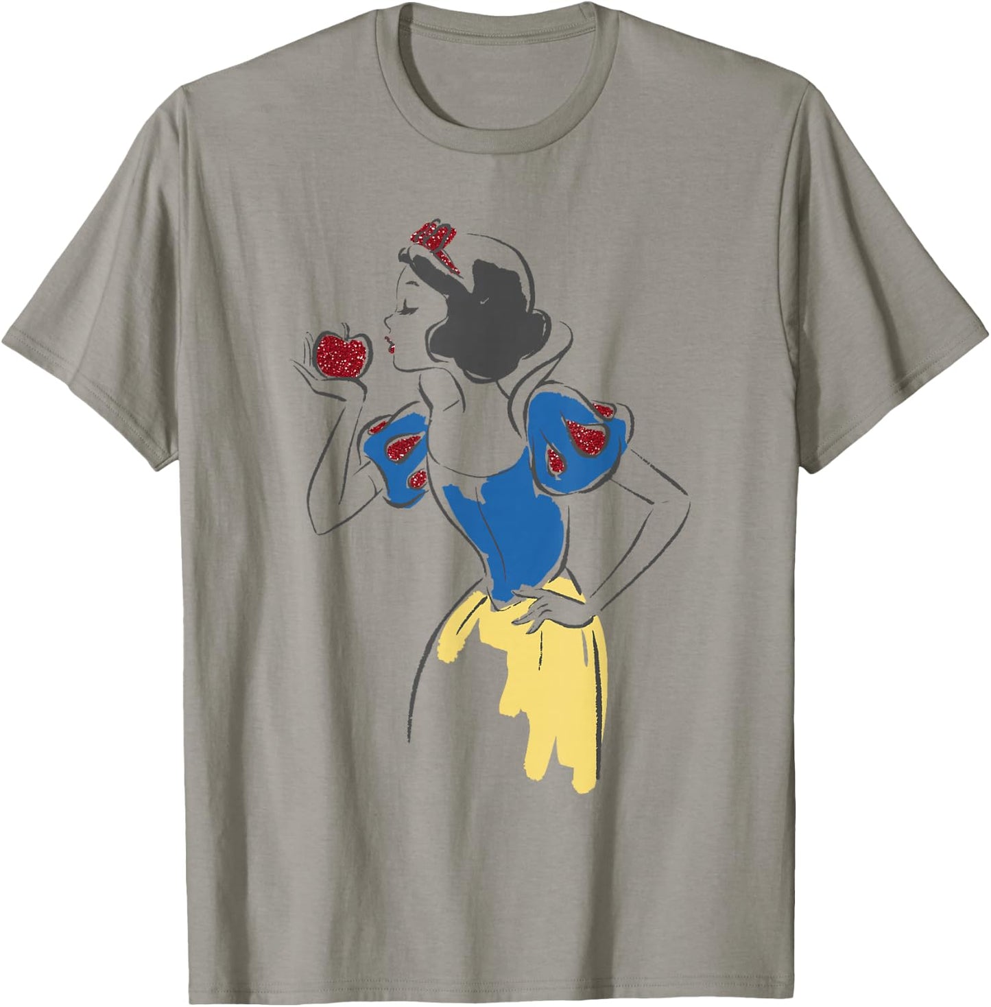 Disney Princess Snow White Apple Glitter T-Shirt - T-Shirt | Sand