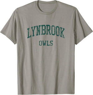Lynbrook High School HS Lynbrook NY Vintage Sports T-Shirt - T-Shirt | Sand