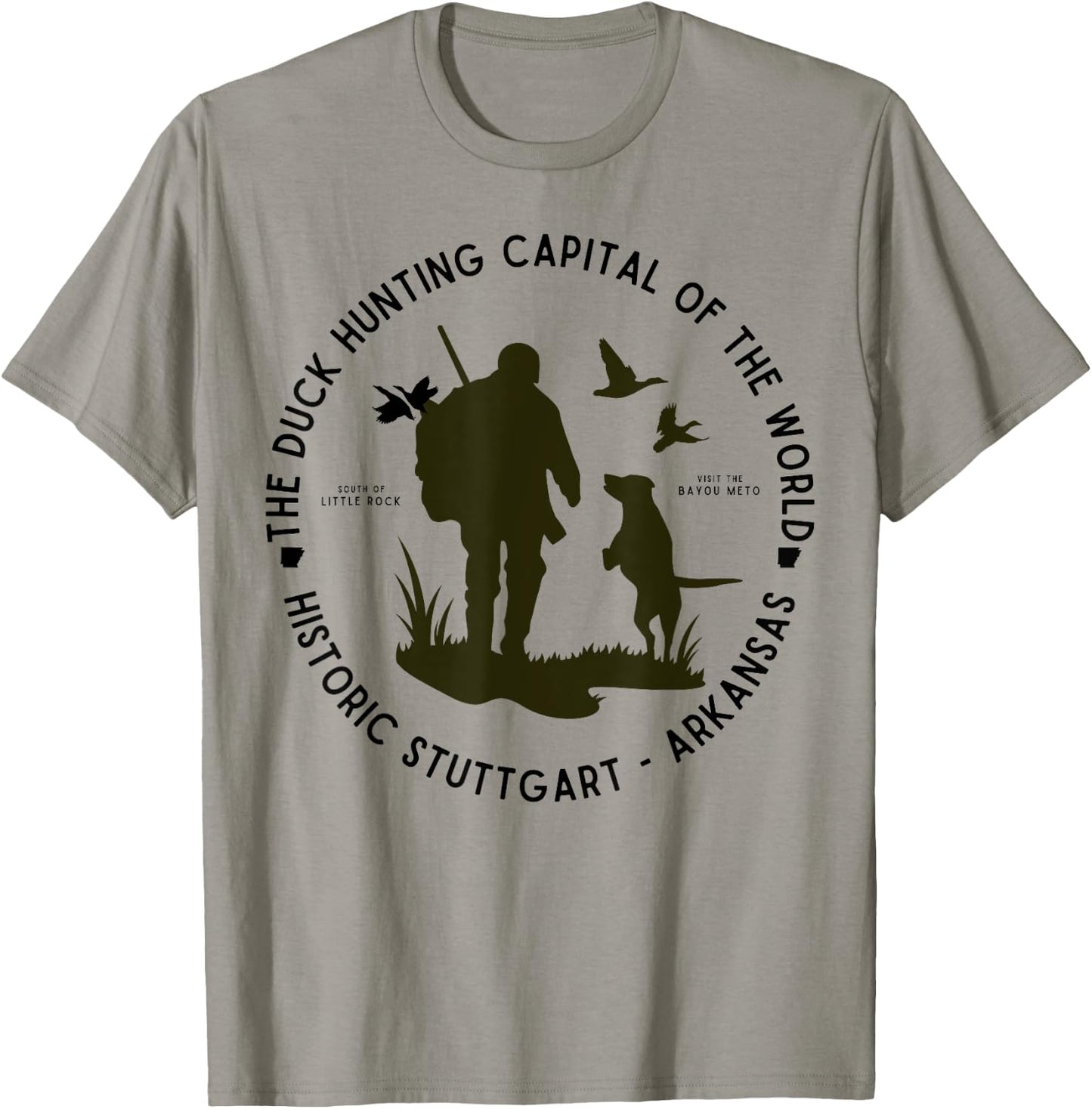 Stuttgart Arkansas Duck Hunting Capital of the World Hunter T-Shirt - T-Shirt | Sand