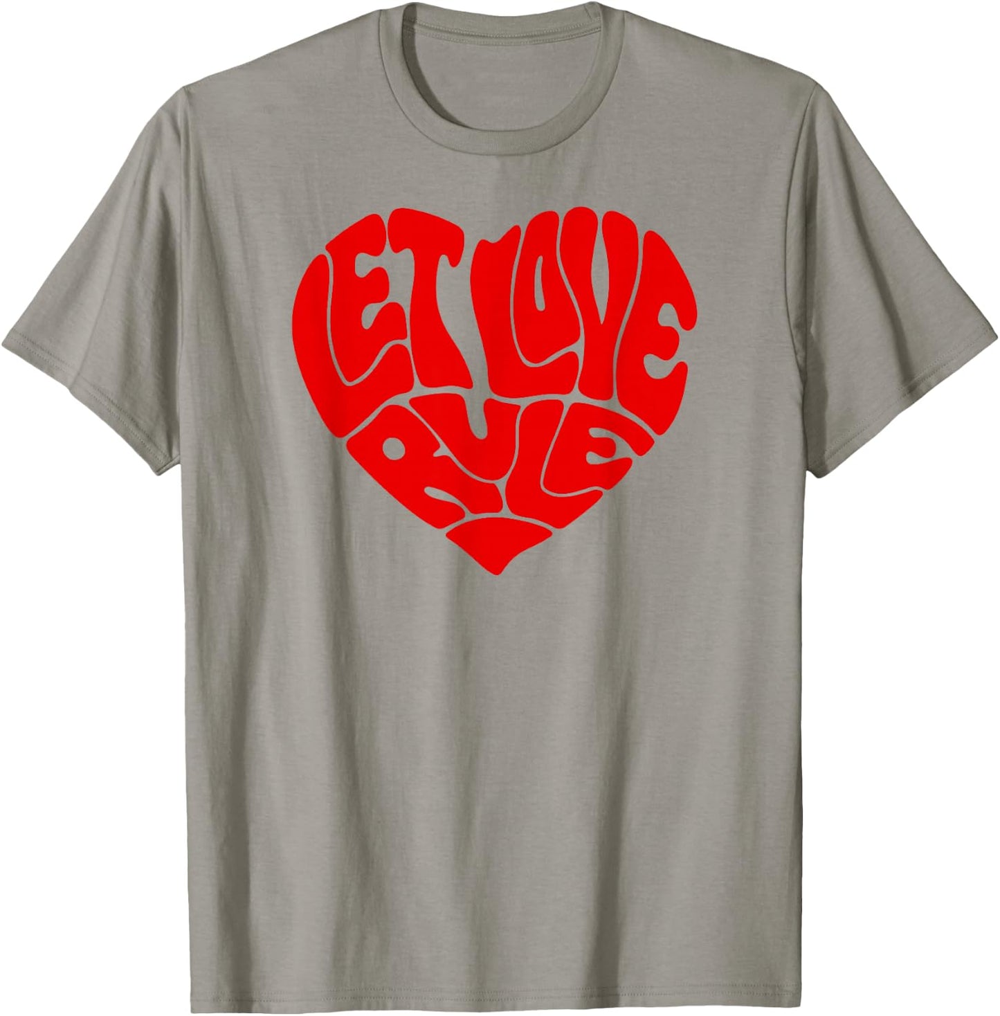 Lenny Kravitz – Let Love Rule Red Heart T-Shirt - T-Shirt | Sand