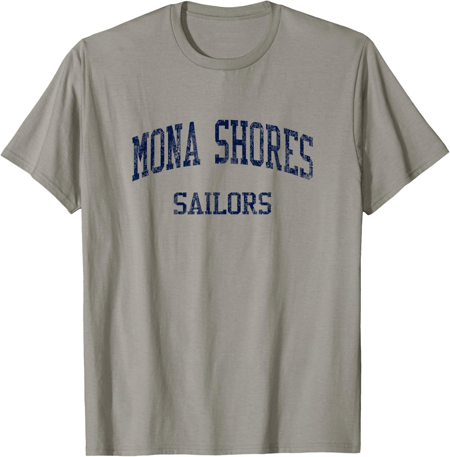 Mona Shores High School HS Muskegon MI Vintage Sports T-Shirt - T-Shirt | Sand