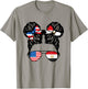 Half American Half Egyptian Girl USA Egypt Flag Patriot T-Shirt - T-Shirt | Sand