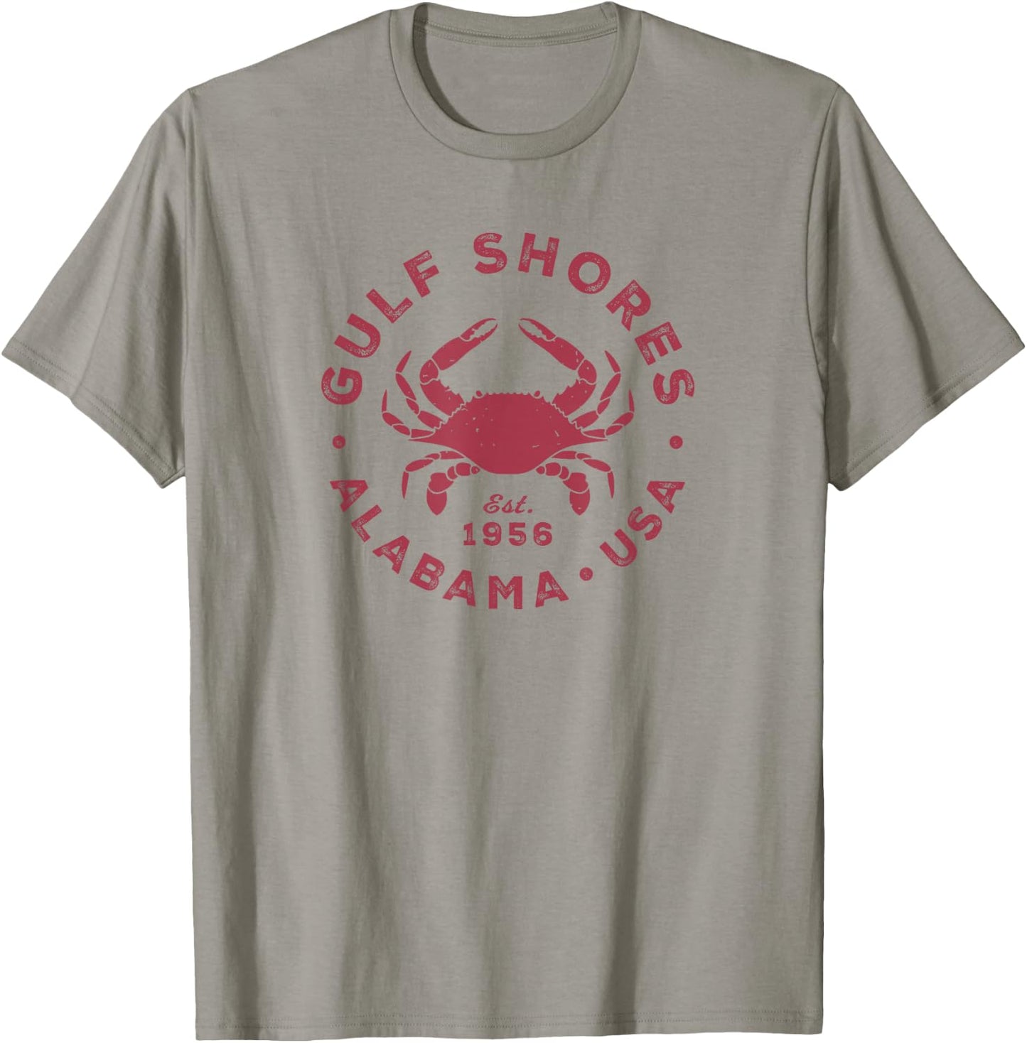 Gulf Shores Alabama Vintage Blue Crab Vacation Souvenir T-Shirt - T-Shirt | Sand